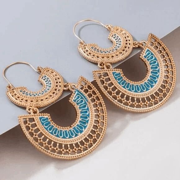 2/$21 Stylish Aztec Dangle Earrings - Picture 4 of 6